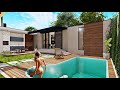 Casa Container com Piscina - Casa Pequena estilo Edícula