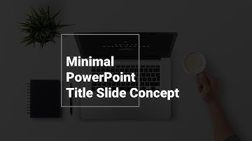 Minimal PowerPoint Presentation Title Slide Concept