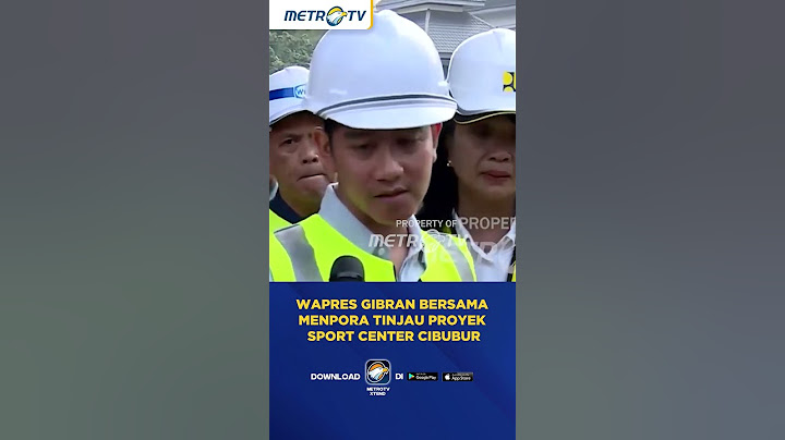 Wapres Gibran Bersama Menpora Tinjau Proyek Sport Center Cibubur #shorts