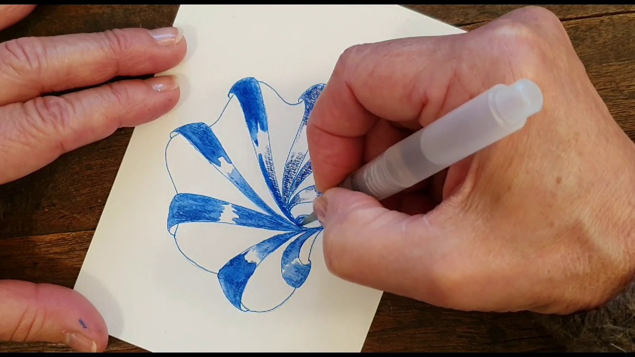 Zentangle pattern Aquafleur 💙