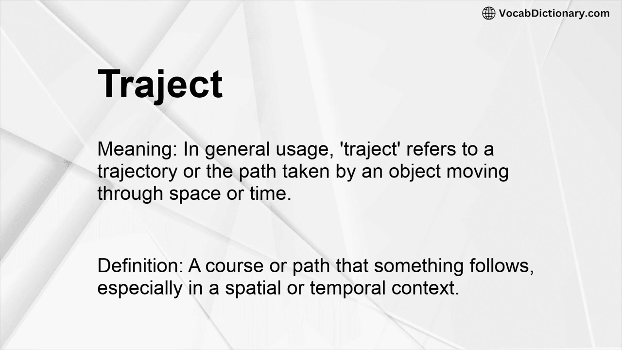 Traject Meaning