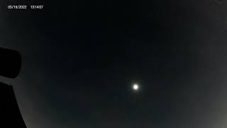 Digital video of the 2024 eclipse before and after totality.