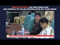 Senate hearing on proliferation and spread of false information or ‘’fake news''
