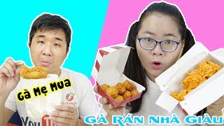 GÀ RÁN NHÀ GIÀU - GÀ RÁN MẸ MUA | Cà Chớn Bị Lừa Mất Tiền Bán Rau