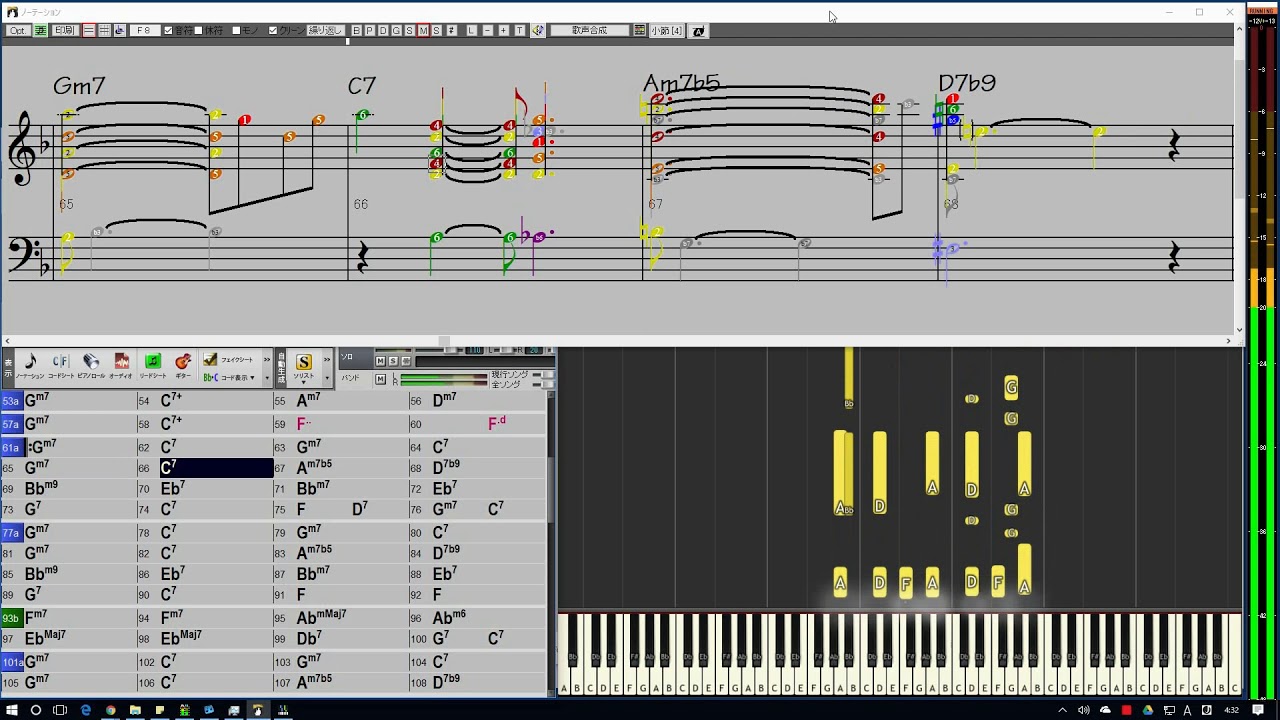 jazz roster Speak Low (F) 2-Beat ピアノ演奏例 [BIAB & Synthesia]