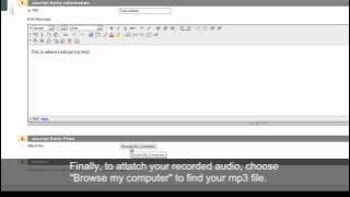 Uploading MP3 to blackboard