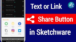 Text/Link Share in Sketchware, Share link in sketchware, share button in sketchware, text share screenshot 3