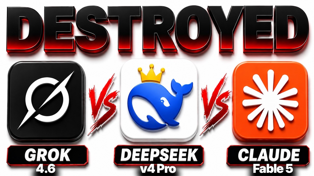 DeepSeek V4 Pro vs Claude Fable 5 vs Grok 4.6