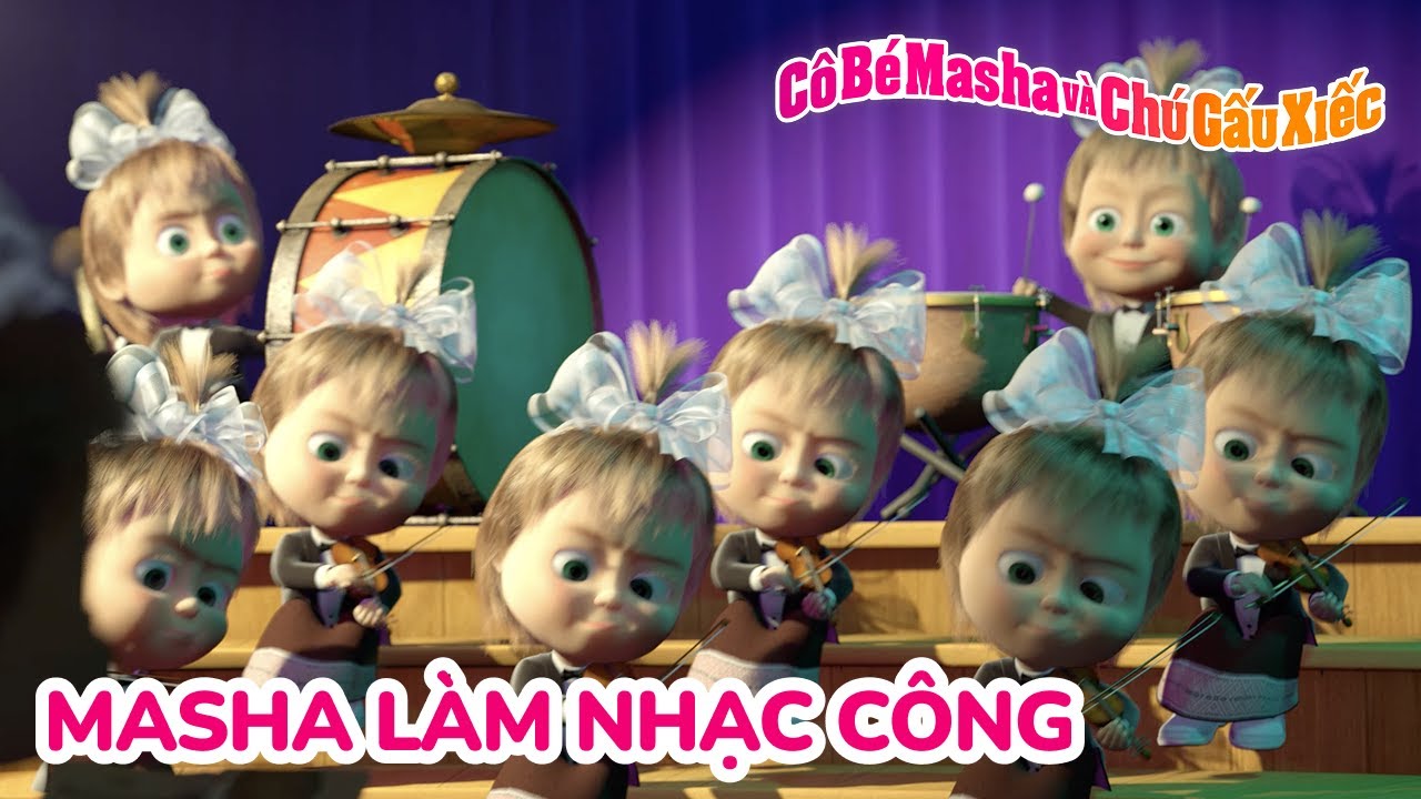 Cô Bé Masha và Chú Gấu Xiếc 🥁 Masha làm nhạc công 📢 Tuyển tập các tập phim