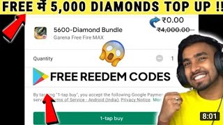 5,000 Free Diamonds / Free Redeem Code || How To Get Free Redeem Code || Free Fire Free Redeem Code screenshot 4