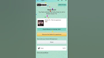 Amazon Redmi TV Quiz Answers Today|12 March 2021|Win Redmi TV | Daily Quiz Time