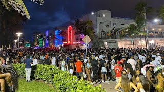 Miami Beach Police Enforce Curfew on Thousands of Spring Breakers