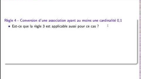 9 - Le modèle logique de données (Suite)