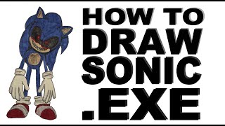 trying to draw an exe every day - exe №2: OG Sonic.exe! : r/SonicEXE