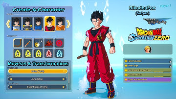 DRAGON BALL: Sparking! ZERO - New Saiyan CAC Customization Update & Character Creation Gameplay(Mod)