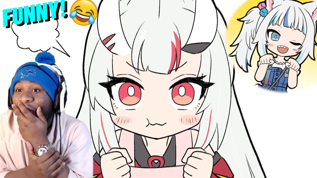 Watching COMICAL Hololive Animations! [momonofu EN REACTION]