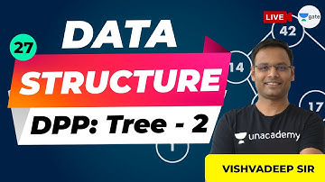 DPP:Tree-2 | Data Structures | Lec 27 | Vishvadeep Sir