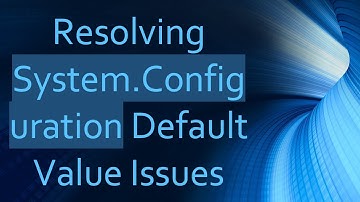Resolving System.Configuration Default Value Issues