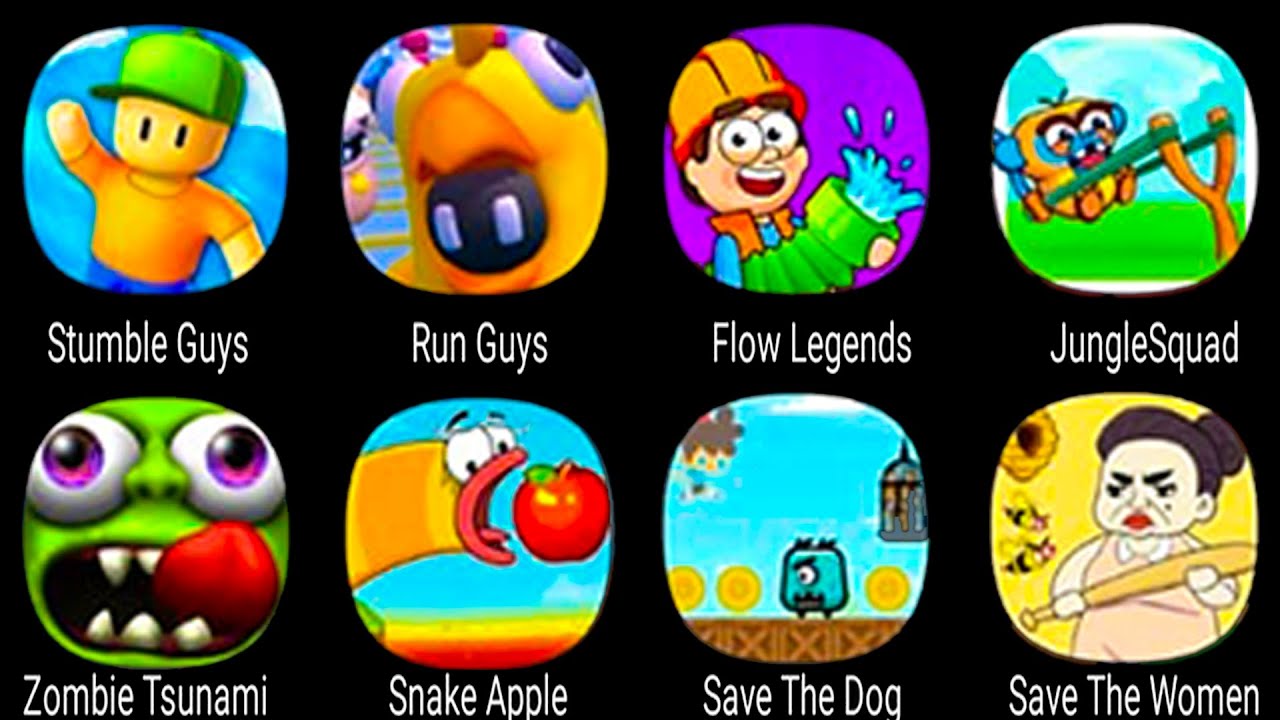 Run Guys Game Stumble Guys, Run Guys, Flow Legends, JungleSquad, Zombie Tsunami ...