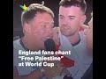 England fans chant free palestine in viral tv interviews at world cup in qatar