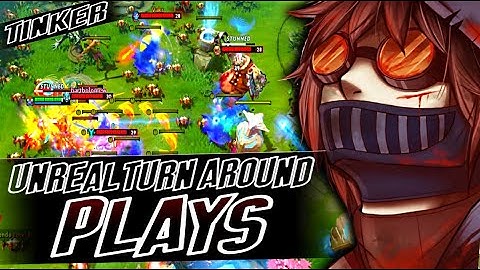 TINKER - UNREAL TURN AROUND TEAM FIGHT | DOTA 2 TINKER GAMEPLAY