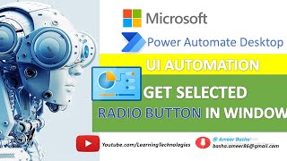 Power Automate Desktop : Get Selected Radio Button in Window (UI Automation - Data Extraction) screenshot 2