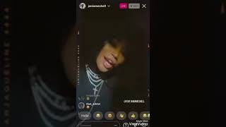 Jania Meshell Bumping Dead Trollz By Nba Youngboy On Her Instagram Live
