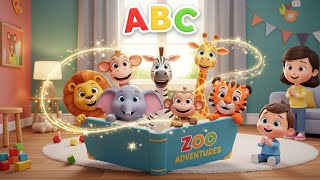 ABC Zoo Animal Sounds Song | Learn Alphabets, Animal Names & Sounds | kids nursery rhyme screenshot 4
