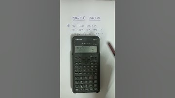 Quadratic equations in calculator | Quadratic equations | calculator | fx-82MS | SMART STUDY ZONE 📚