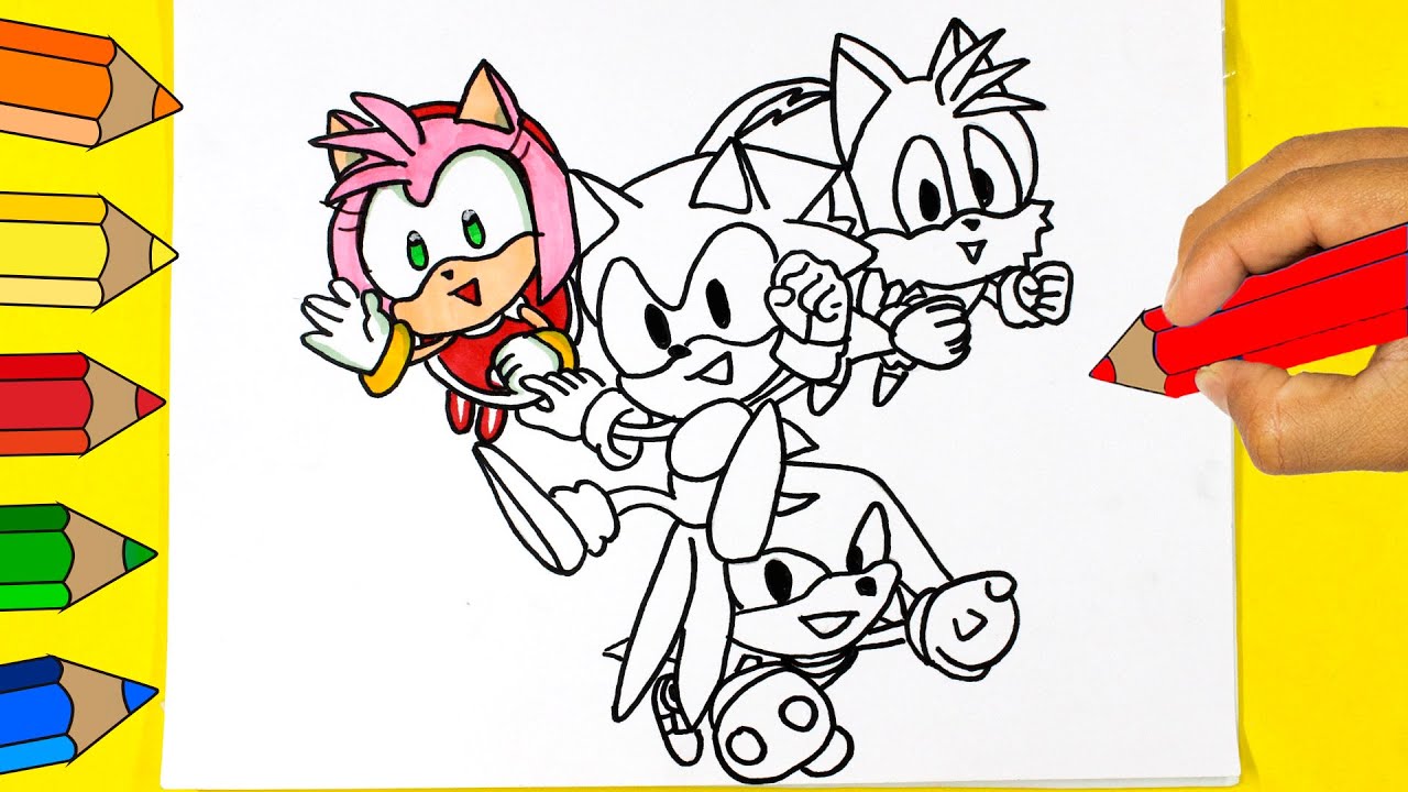 ⭐How To Draw SONIC Prime Characters - Coloring and Drawing Sonic