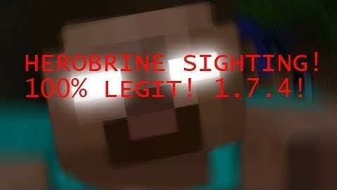 Herobrine Sighting! MineCraft - 1.7.4