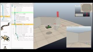 Concave Obstacle Boundary following with VREP+ROS