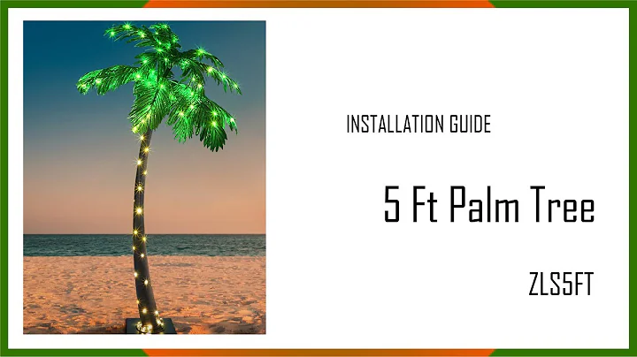 Installation Guide - 5 ft Tropical Palm Tree with Lights ZLS5FT