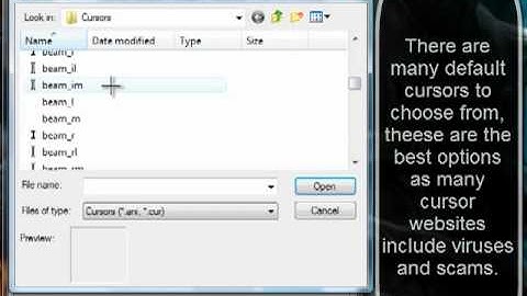 "How To Change Your Mouse Cursor" on "Windows Vista" Basic Tutorial
