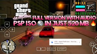 GTA-Vice City Stories psp iso in just 525MB 🔥 ||#foryou #gaming #Gamingwithtoufique
