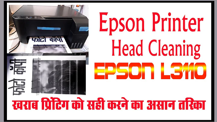 Epson Head Cleaning |epson l3150 printing lines problem | epson l3110 head cleaning without computer