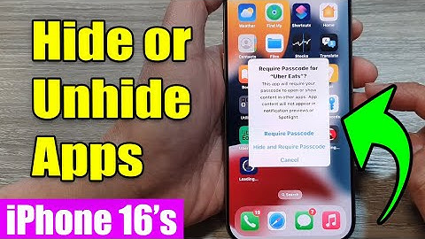 iPhone 16/16 Pro Max: How to Hide/Unhide Apps