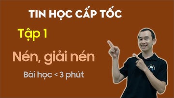 Cài đặt sử dụng phần mềm giải nén file winrar tin học 3 phút
