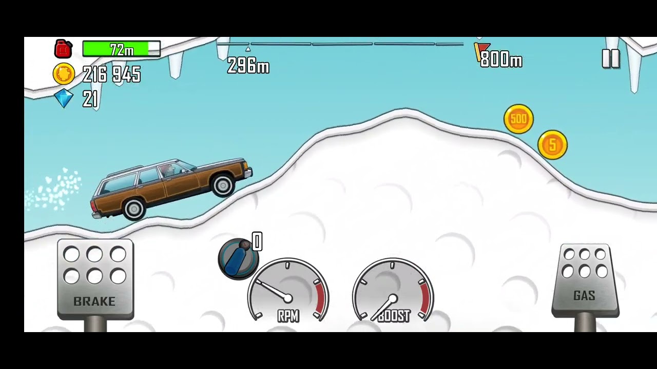 HCR racing with Family Car on the Arctic Cave map 