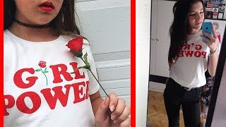 Girl Power Tshirt | Black girl power t shirt | Girl power t shirt rose