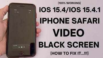 iOS 16.6/17 - iPhone Safari Video Black Screen - [Fixed]