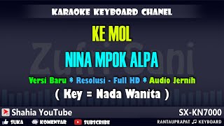 Nina Mpok Alpa - Ke Emol [Karaoke] Nada Wanita