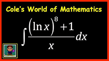 Integral of ((ln x)^8+1)/x ❖ Calculus