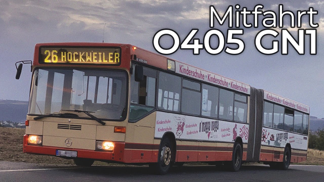 Quer durch Trier mit einem Mercedes-Benz O405 GN1 Gelenkbus