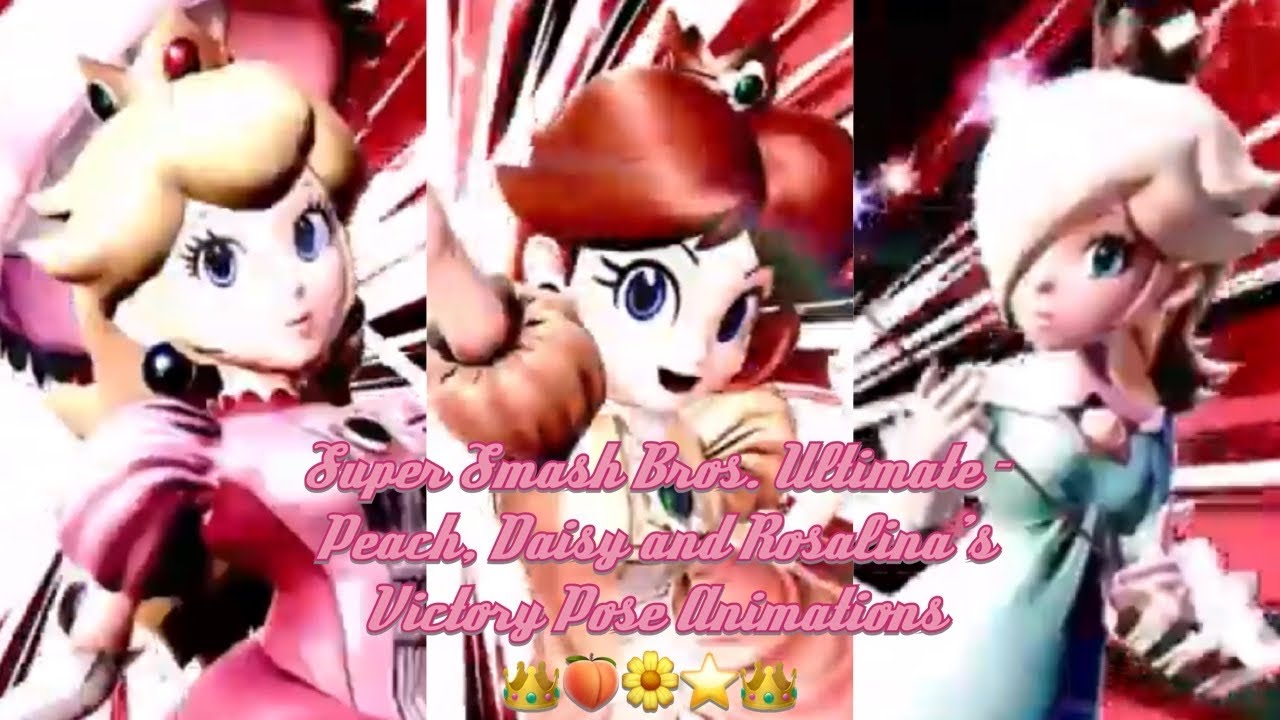 Super Smash Bros Ultimate Peach Daisy And Rosalinas Victory 
