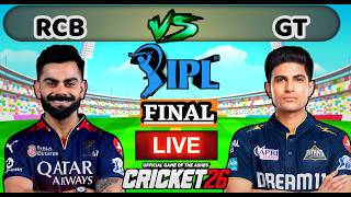 🔴LIVE - RCB vs GT TATA IPL 2026 Final Match I Bangalore vs Gujrat Live Cricket Today | Cricket 26 screenshot 2