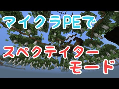 スペクテイターモードを追加するアドオン マイクラpe Youtube