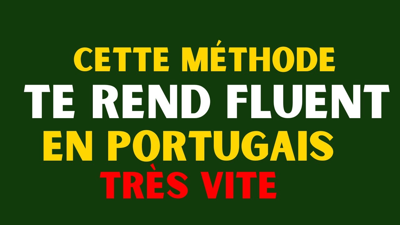 Cette méthode complète te fait parler portugais couramment en très peu de temps, même si tu débutes