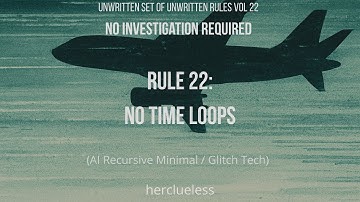 rule 22: no time loops | herclueless (AI Recursive Minimal / Glitch Tech)