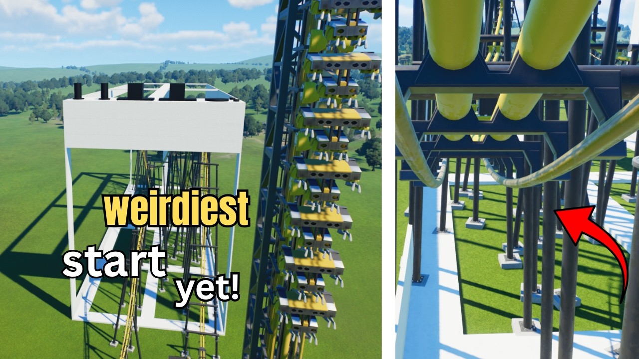Weirdest start yet!  #planetcoaster2 #planetcoasterrides #themeparks